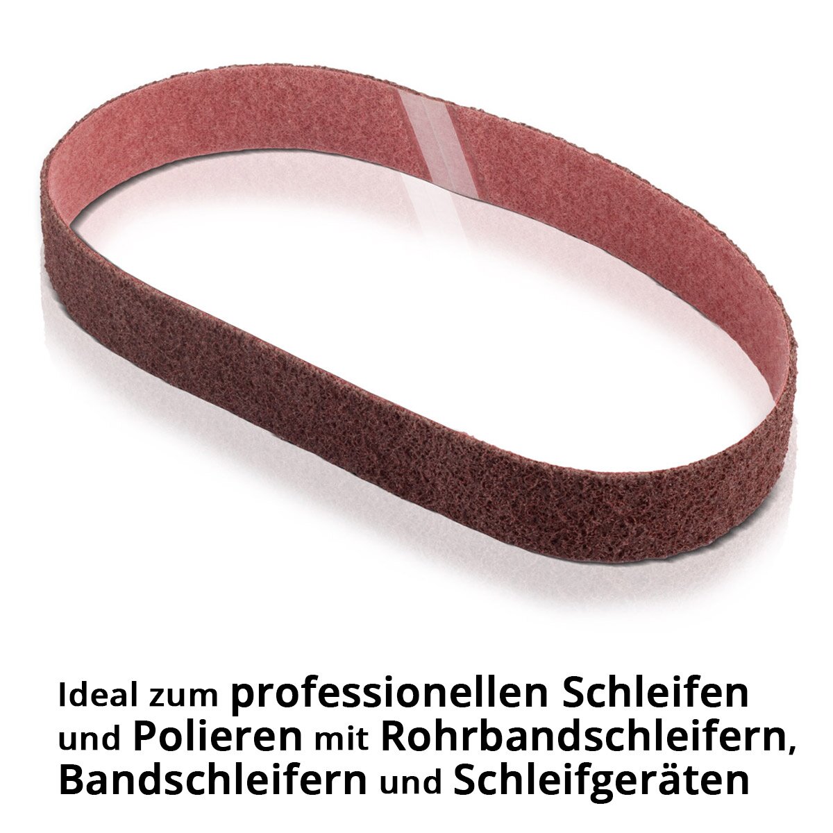 STAHLWERK Schleifvlies 5er Set mittlere Körnung 40 x 760 mm Schleifband | Vliesbänder | Poliervlies | Universal-Schleifbänder | Schleifmittel für Rohrbandschleifer, Bandschleifer und Schleifgeräte