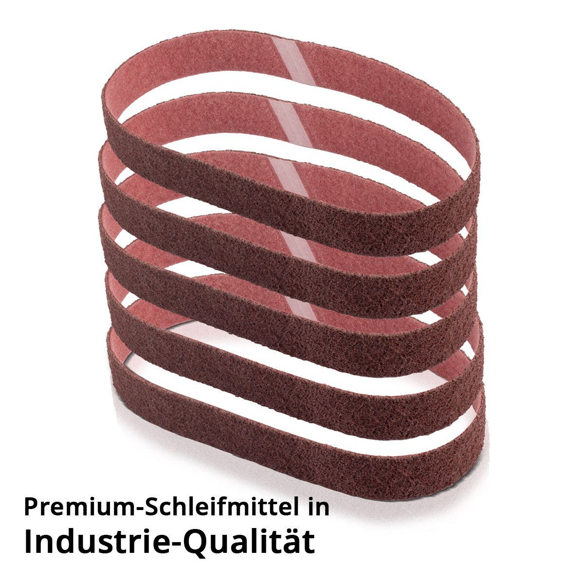 STAHLWERK Schleifvlies 5er Set mittlere Körnung 40 x 760 mm Schleifband | Vliesbänder | Poliervlies | Universal-Schleifbänder | Schleifmittel für Rohrbandschleifer, Bandschleifer und Schleifgeräte