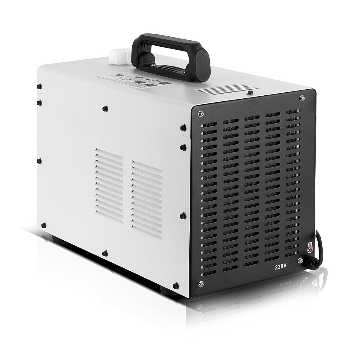 L'eau de moulin à acier - refroidissement MIG Mag Torche AK501D | MB501D à 500 A avec un paquet de tuyaux à gaz protecteur de 3 m et une connexion centrale en euros, y compris un refroidisseur d'eau avec un réservoir de 370 W et 6 L