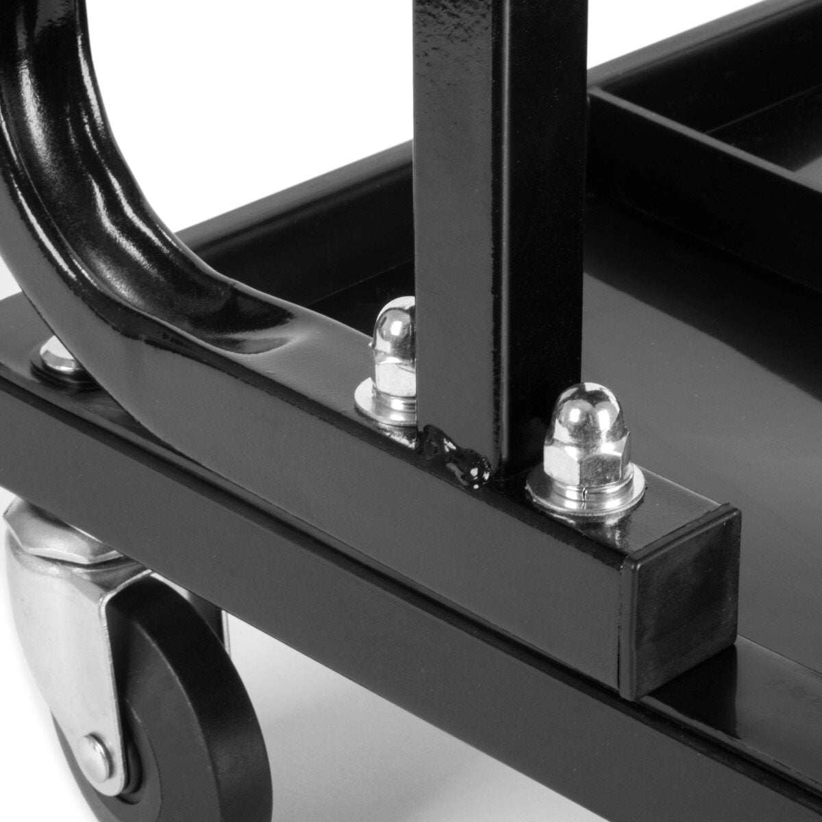 Taller de Steelworks Taller WRS-35 St con 136 kg Capacidad de carga Taller Taller Silla | Taburete de rollo | Heces de trabajo | Asiento de troll de taller con rodillos de dirección descuidados y comederos de almacenamiento prácticos
