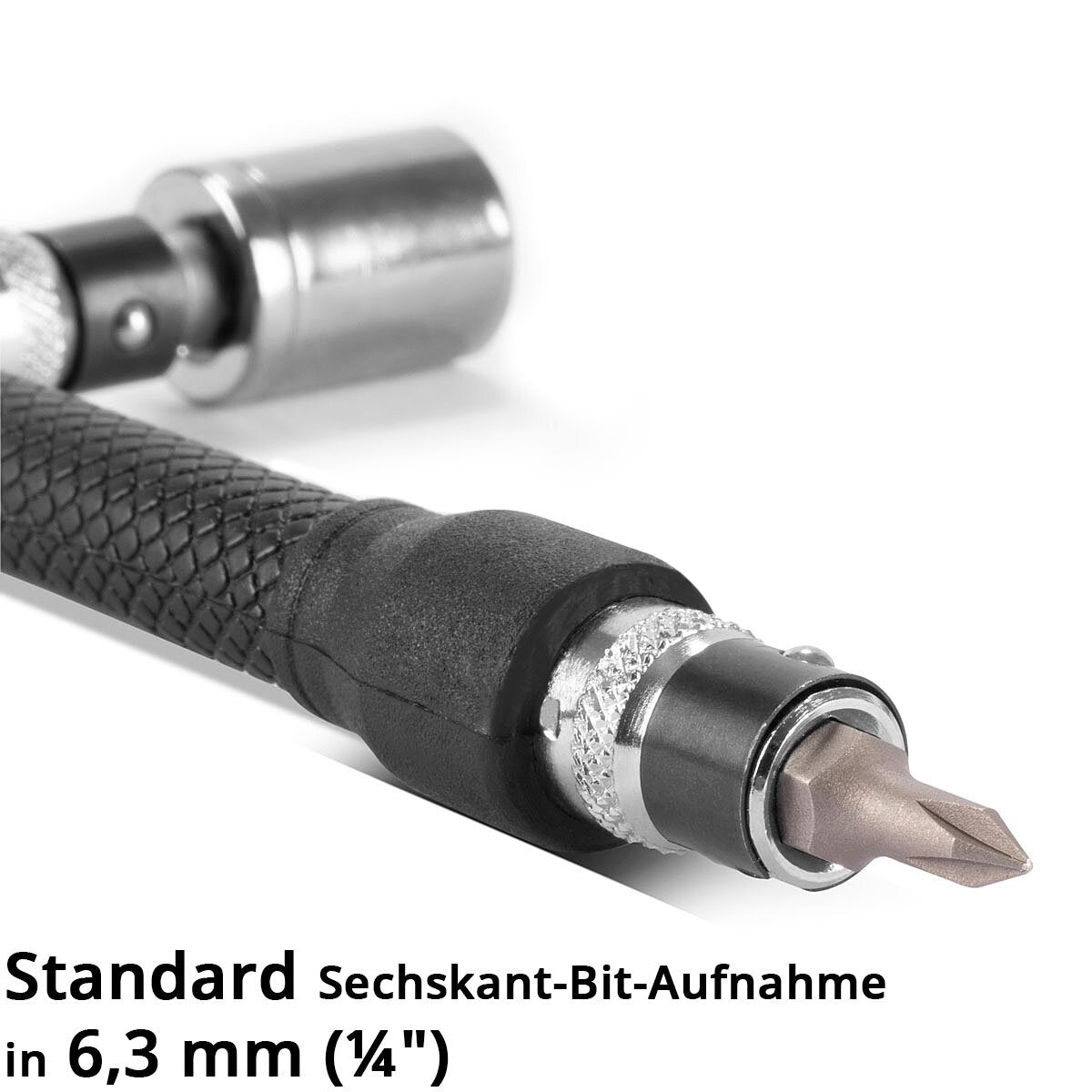 Steelworks 19-part angle screwdriver-bit set 1/4 inches with bits and plug-in chrome vanadium, can be used on both sides, L-shape screwdriver | Screwer | Set key set