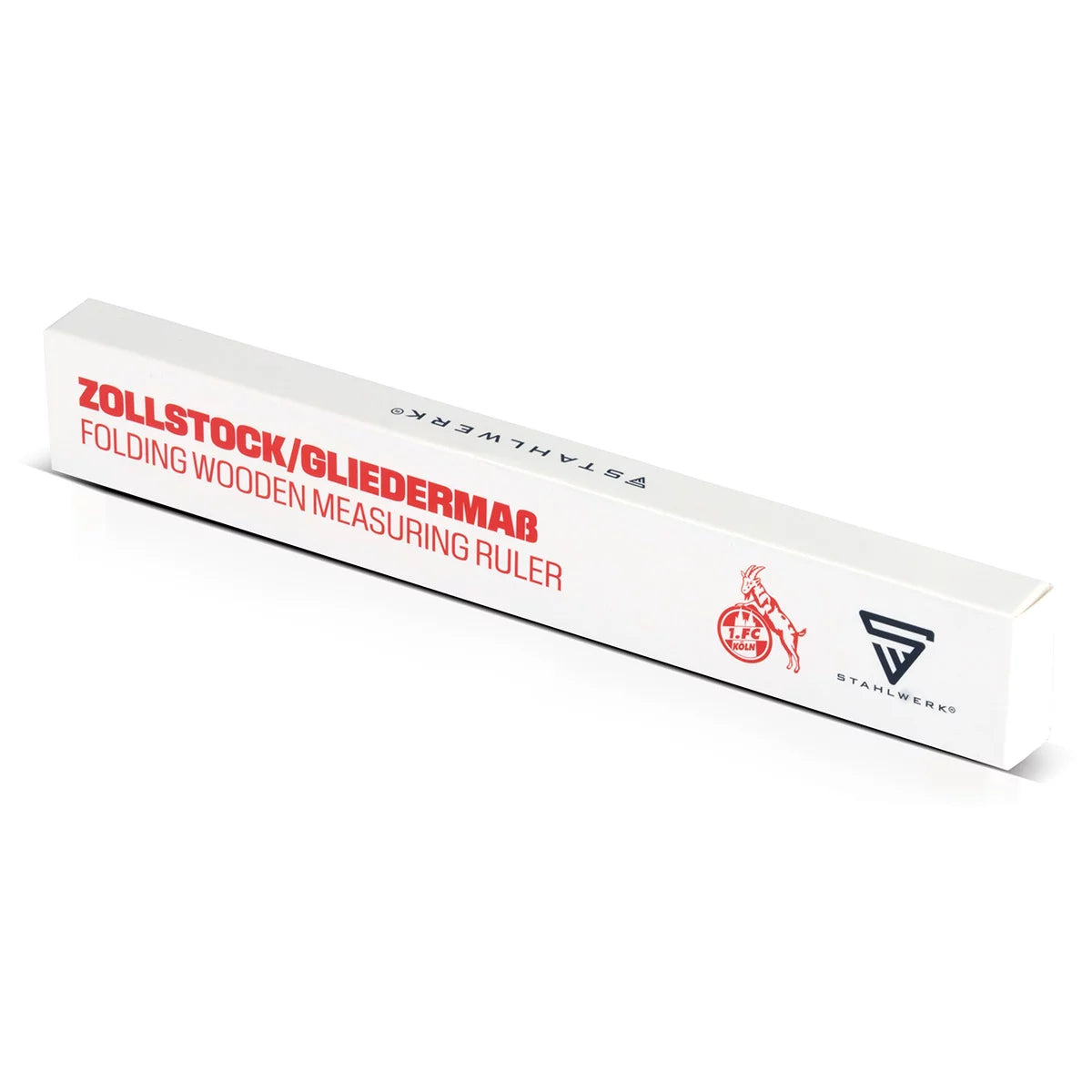 STAHLWERK Zollstock 1. FC Köln Edition 2 m Meterstab | Gliedermaßstab | Maßstab | Metermaß