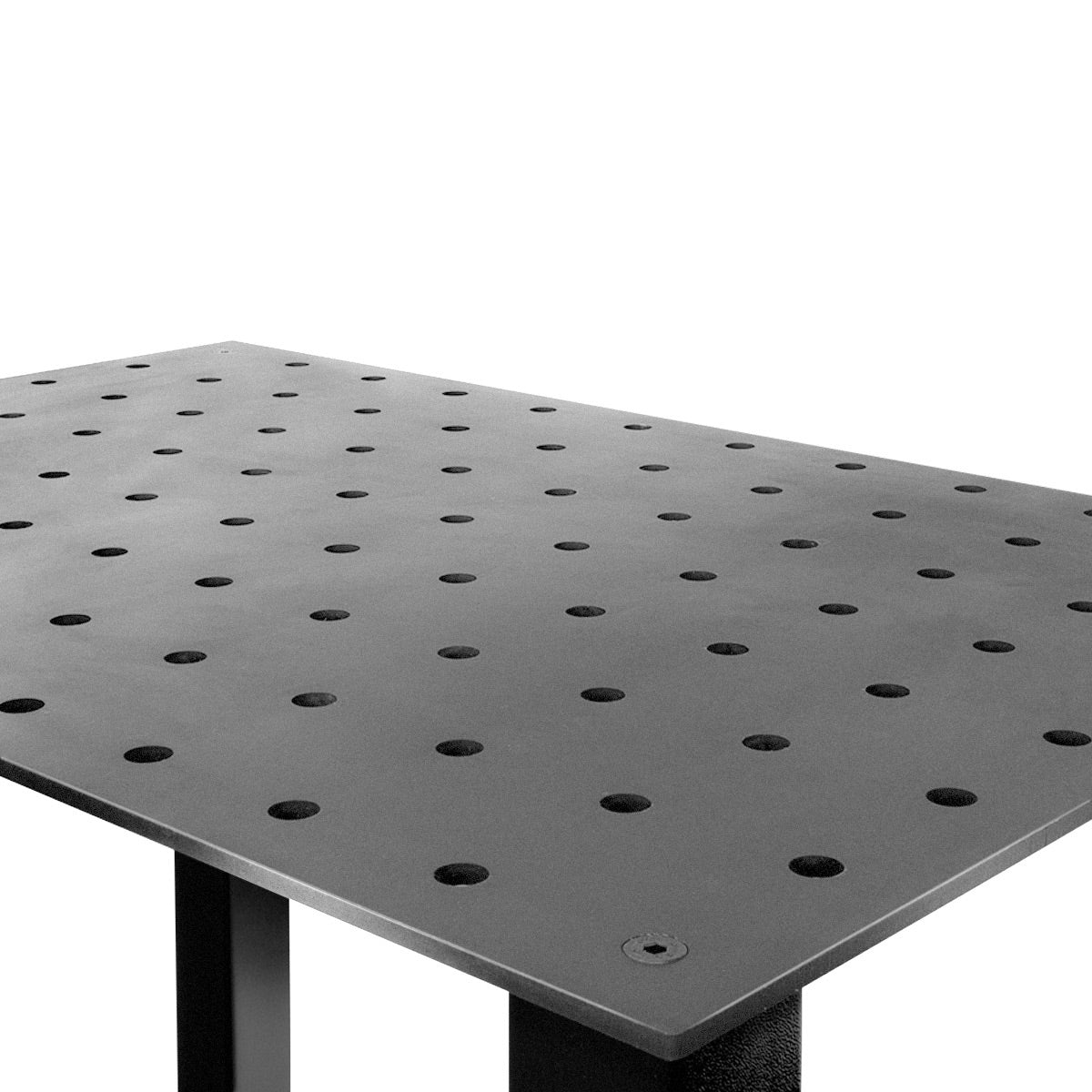 STAHLWERK Schweißtisch Montagetisch DIY-Bausatz mit massiver 12 mm Arbeitsplatte hochbelastbarer S355 Stahl, pulverbeschichtete Beine, nivellierbare Edelstahlfüße, Tragkraft bis 1,5 t