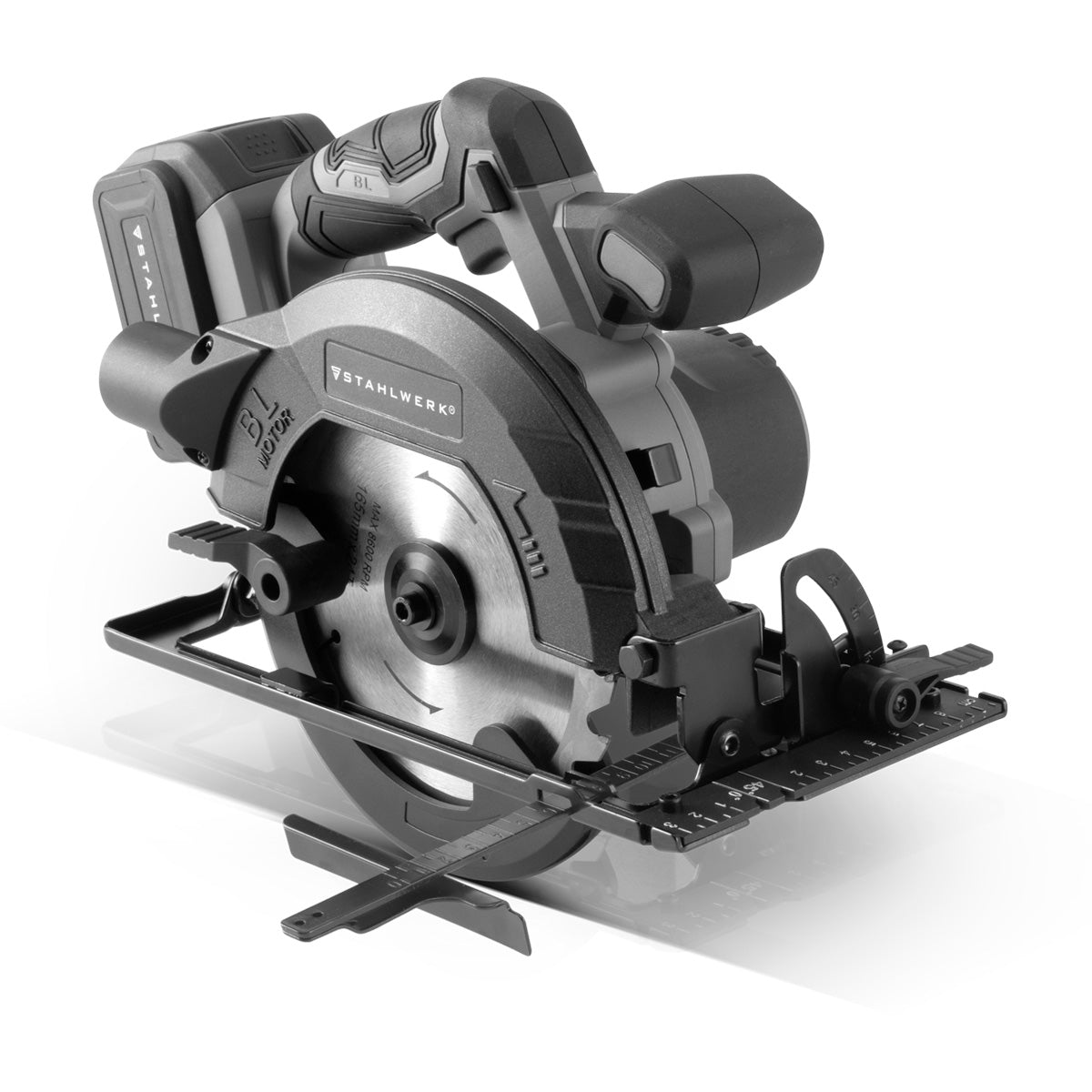 Stahlwerk AKS-20 ST Battery Hand Circular Saw Technology sin escobillas con 900 vatios y 4.500 rpm para cortar madera, PVC, MDF, madera contrachapada y otros materiales