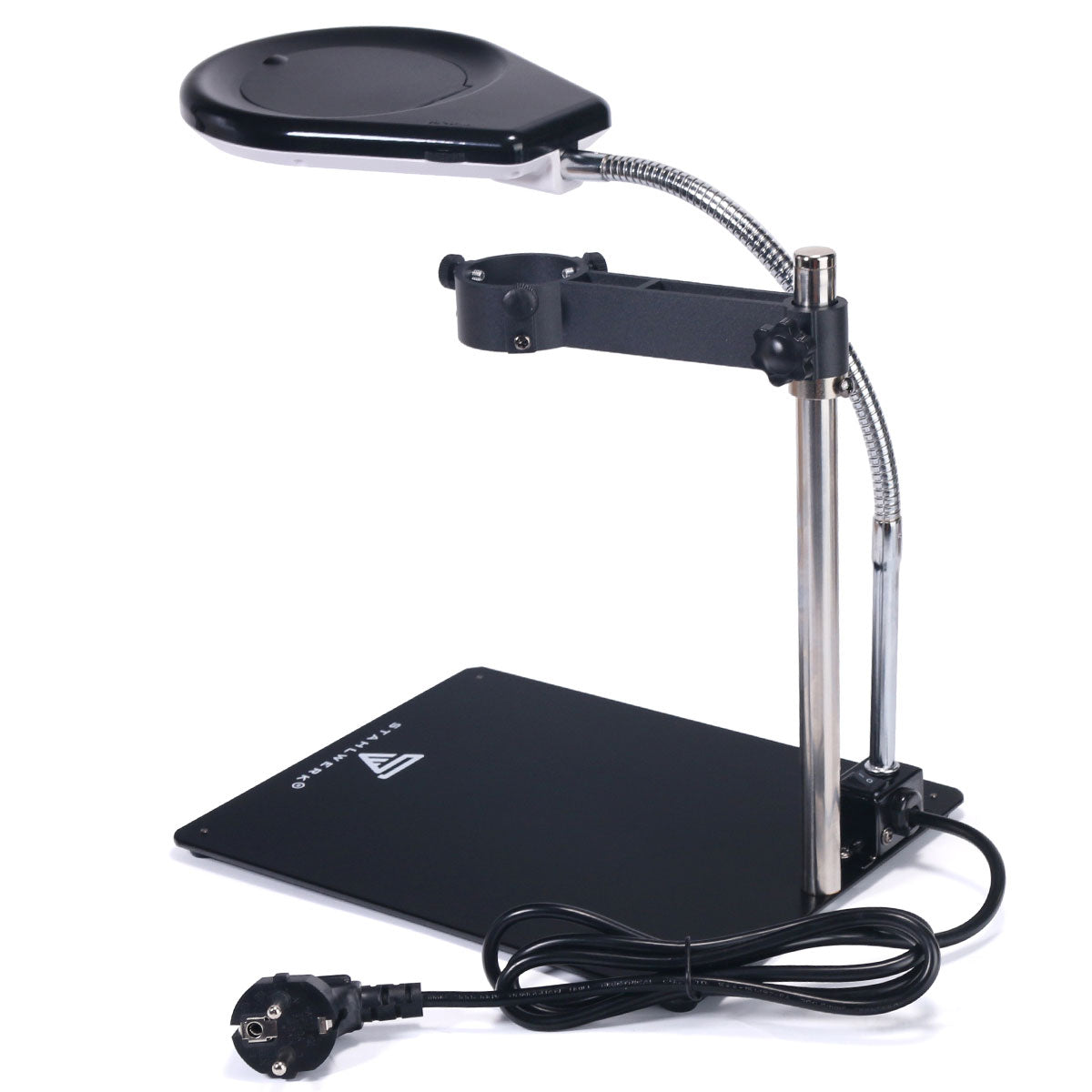 Lampada icon a LED DML a LED DML in acciaio con staffa per saldatore e pistoni dell'aria calda