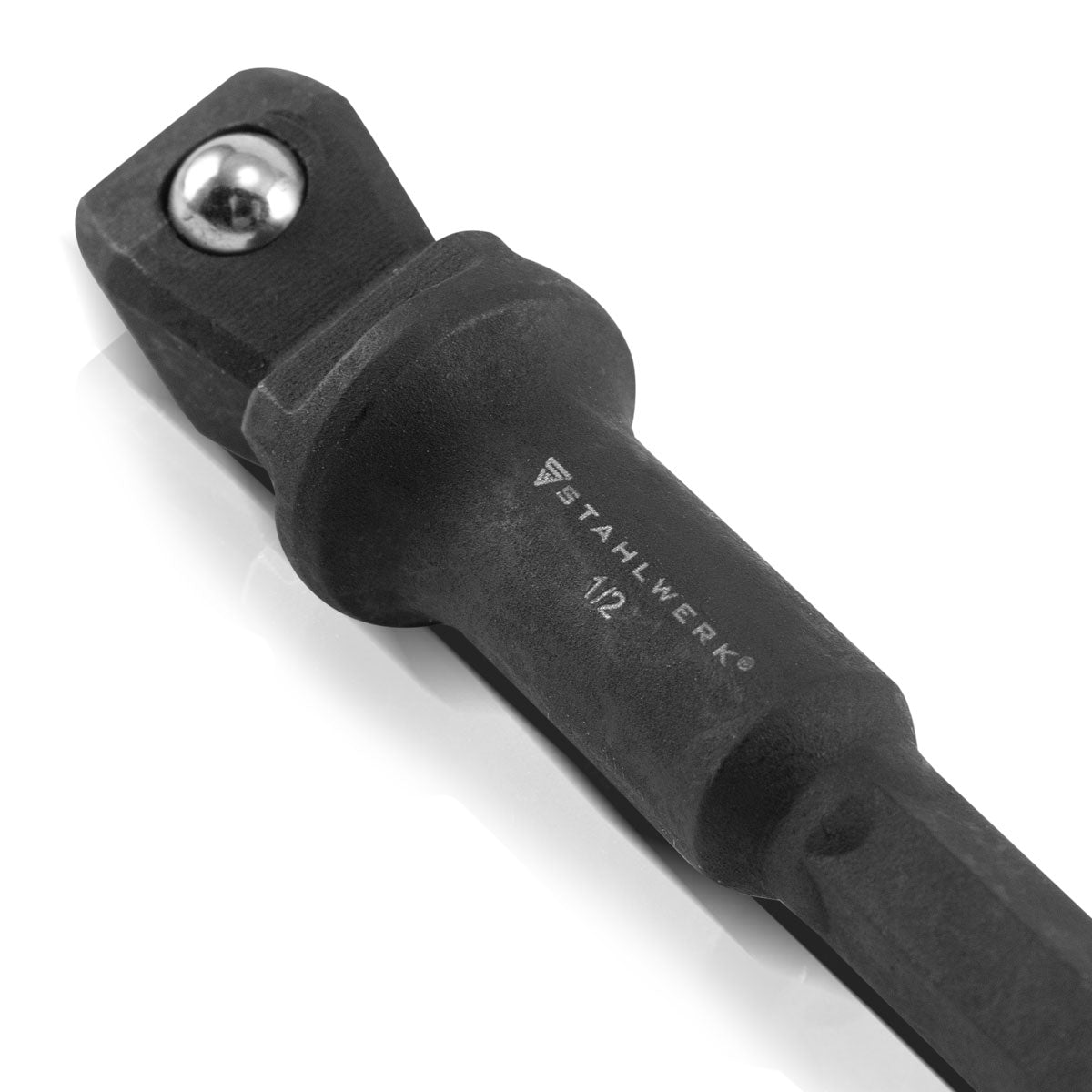 STAHLWERK 3-teiliges Steckschlüssel-Adapter-Set aus Chrom-Molybdän mit Kugel-Arretierung geeignet für Akku-Schrauber und Bohrmaschinen