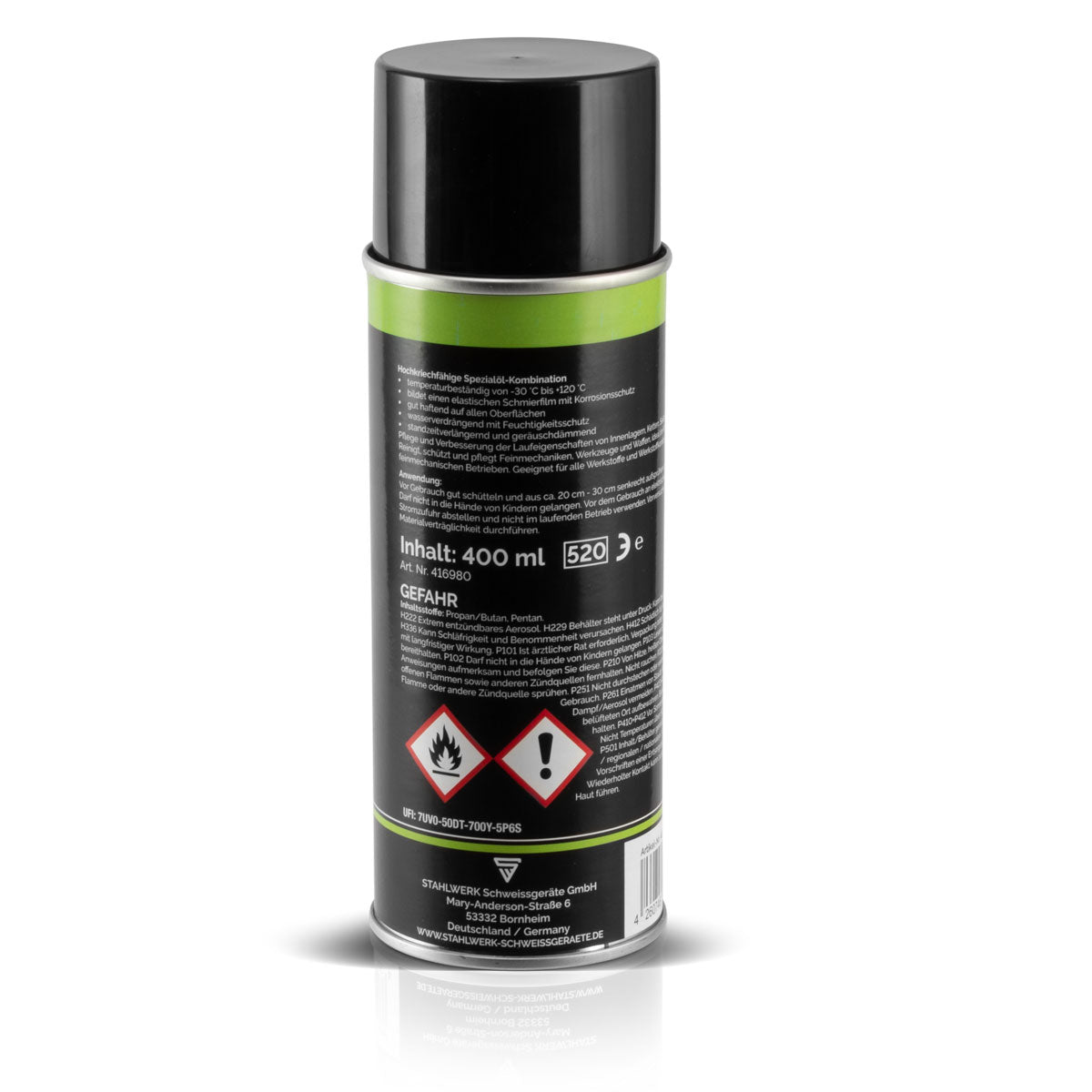 Aceite de rastreo profesional de Steelworks para rociar lubricante universal y lubricante en 400 ml de lata