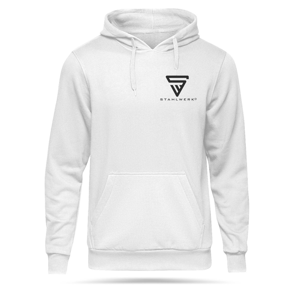 Sweat à capuche en acier / hood pulli blanc taille xxl