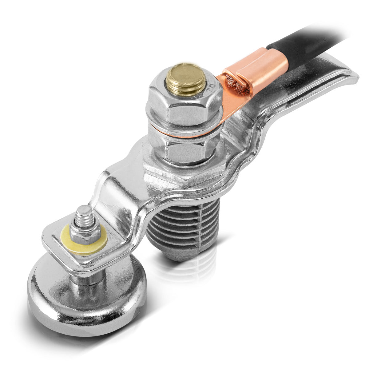 Pince de mise à la terre magnétique en acier EC-300 ST / MASSELEMME / MASSEMAGNET pour les appareils de soudage et le couteau à plasma jusqu'à 300 A