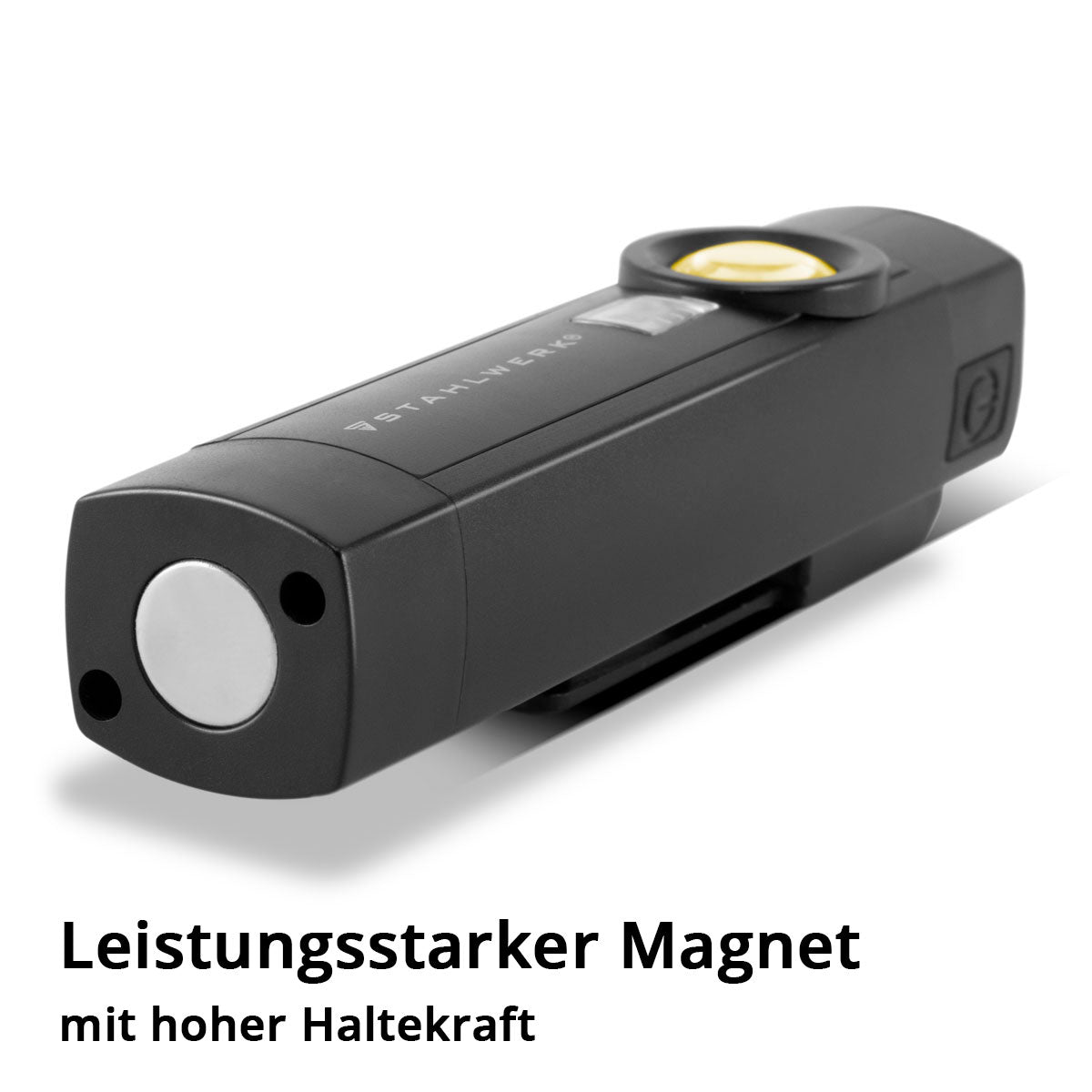 Lámpara de trabajo LED de acero AL-3 ST potente lámpara de linterna / taller de 5 vatios con 4 modos de luz que incluyen luz UV, batería integrada, imán y conexión USB