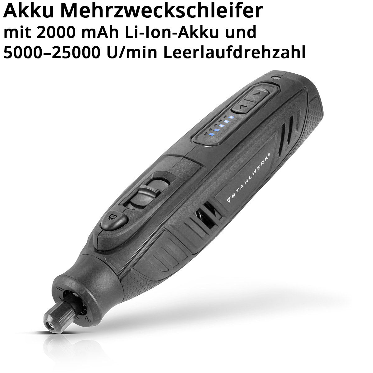 Batería SteelWorks Grinder multipropósito AMF-80 ST 5,000-25,000 RPM 2,000 MAH Herramienta multifuncional / herramienta de giro / dispositivo de molienda / mini comida con accesorios de 53 partes y cable de carga USB