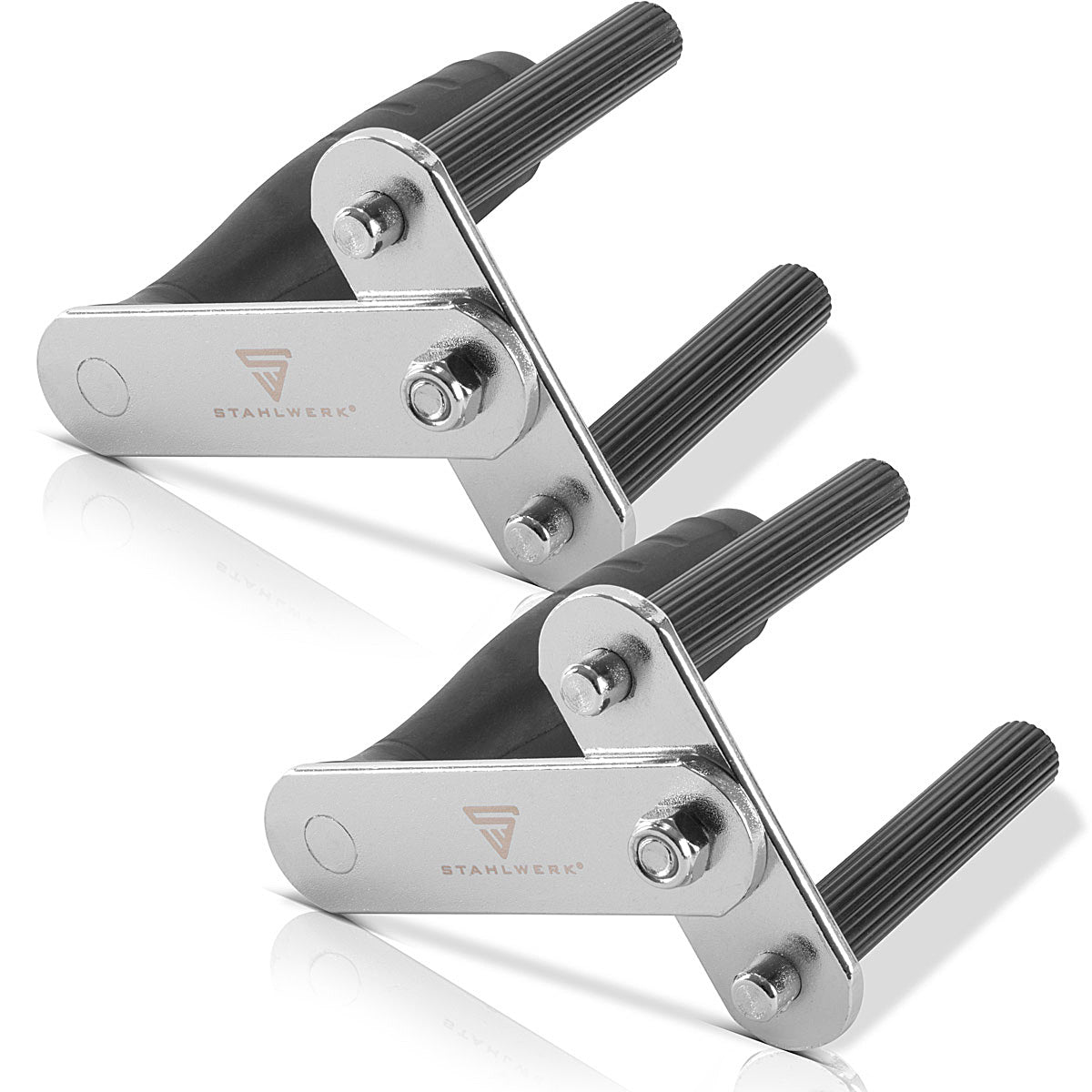 Steelworks plate application aid 2er set, stainless steel plate handle / plate carrier / plate lifter with non -slip handle for the safe transport of drywall walls and plates