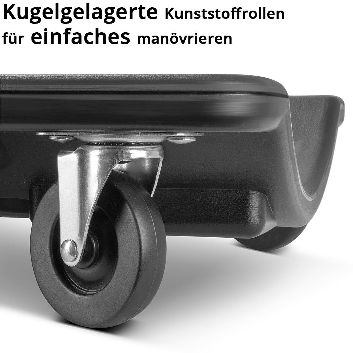 Steelworks CAR ROLLERBOARD RC-40 ST con capacidad de carga de 500 kg y 6 rodillos móviles, tablero de rollo de ensamblaje ergonómico | Salón de montaje | Taller Troll Board | Taller tumbonal hecho de plástico robusto