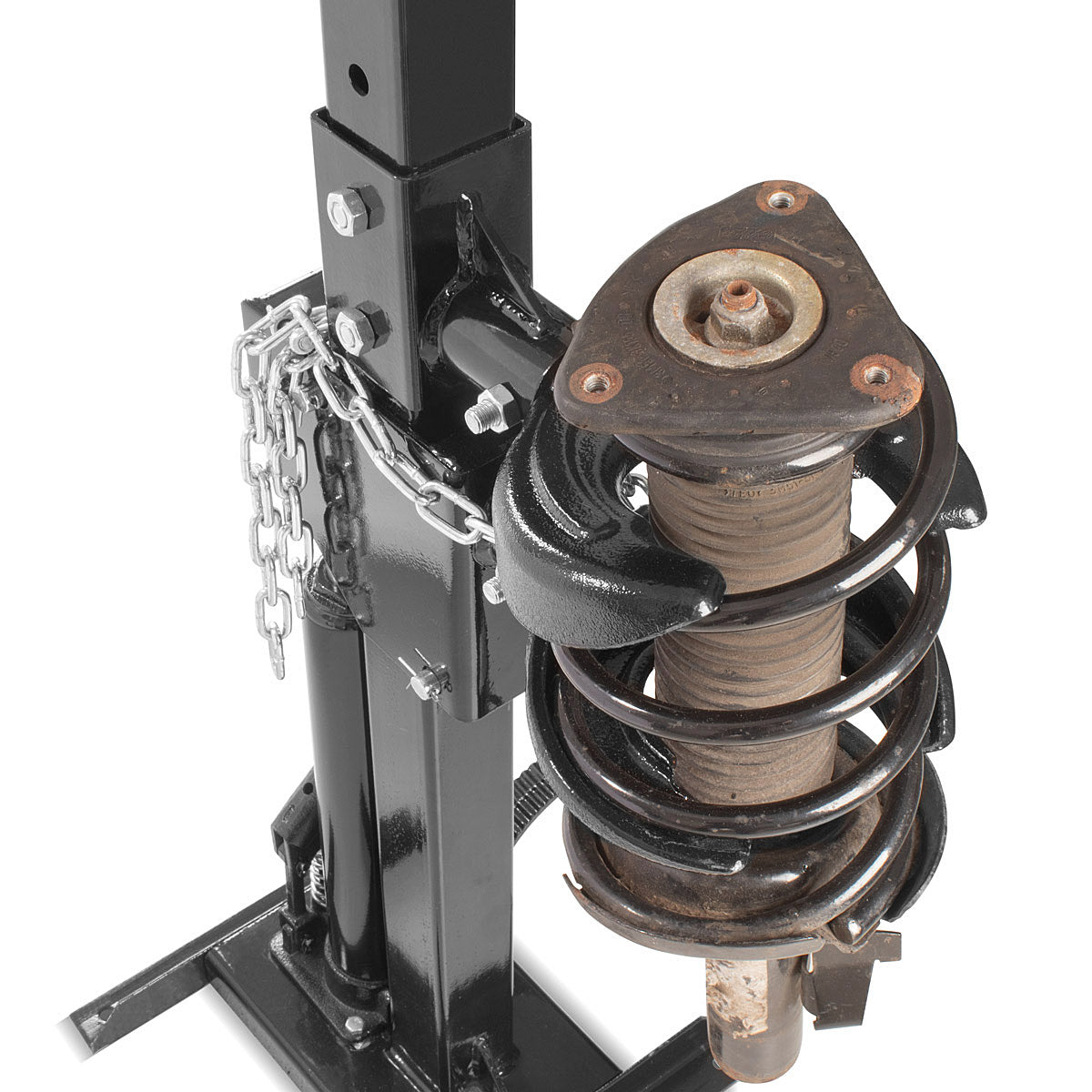 STAHLWERK Hydraulischer Federspanner HSC-820 ST mit 1t Spannkraft zur Montage und Demontage von Stoßdämpferfedern, Universal-Montagespanner | Tuning Werkzeug | Federbeinspanner für Kfz