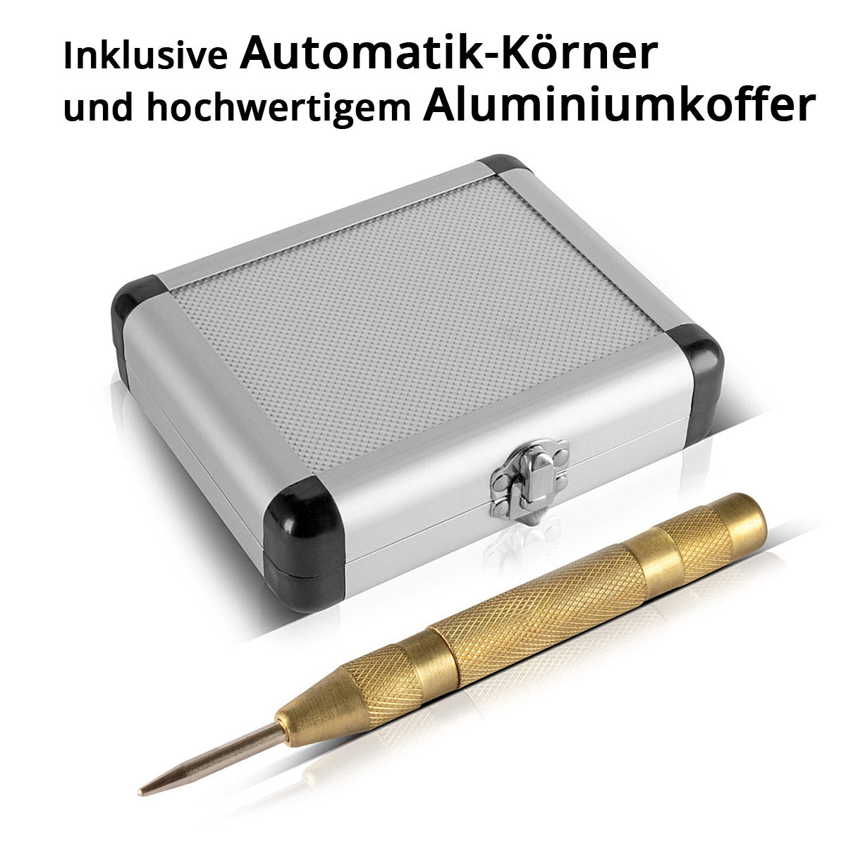 SETTORE HSS STEP / CONE PROPRIE SET SET 6 PARTS con rivestimento in latta, trapano in crancia / esercitazione in metallo per perforazione precisa di acciai in lega e non legati, inclusi cereali automatici e custodia in alluminio