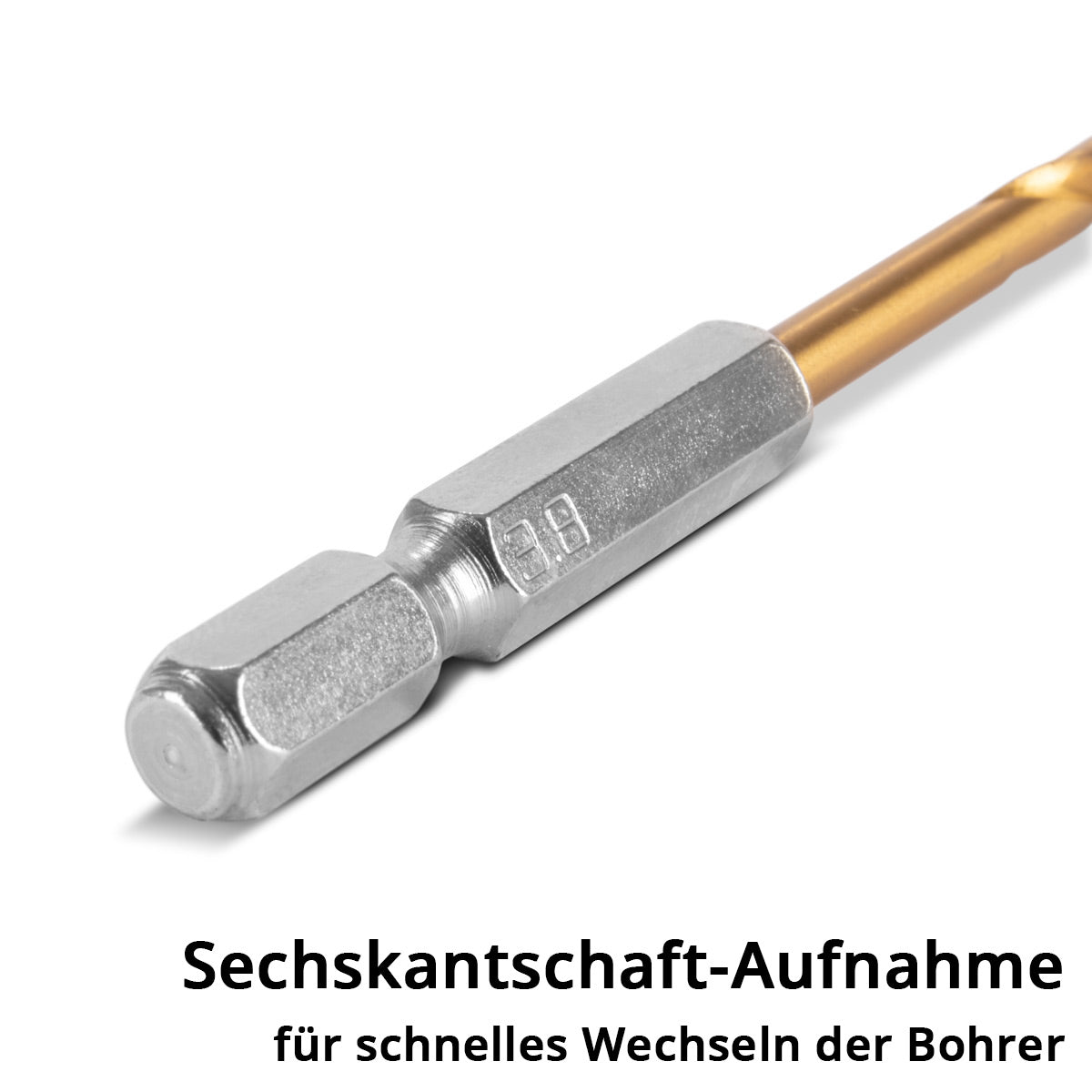STAHLWERK 10-teiliges Universal Spiralbohrer Set 2-5 mm mit Sechskant-Schaft, Metallbohrer | Holzbohrer | Bohrer Set aus robustem Stahl zum Bohren von Metall, Holz und Kunststoff