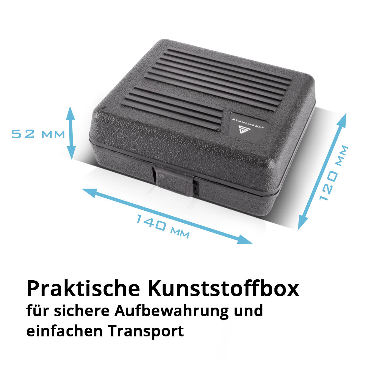 STAHLWERK 28-teiliges Schraubendreher-Bit-Set mit Sechskant-Schaft für Akkuschrauber, Bitsatz und Stecknusssatz aus Chrom-Vanadium inklusive Transportbox | Schraubenzieher Set | Steckschlüsselsatz