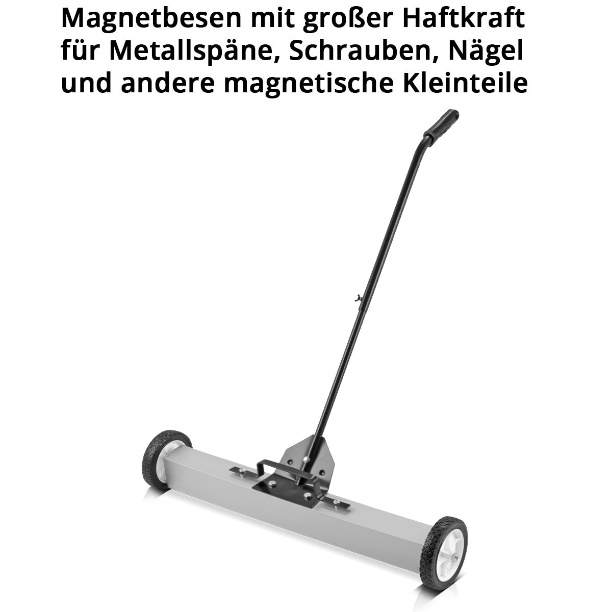 STAHLWERK Magnet-Bodenkehrer MBK-36 ST mit 914 mm Breite und 22,5 kg Fassungsvermögen, Magnetbesen / Spänesammler / Magnetische Kehrmaschine für Metallspäne, Schrauben, Nägel und andere magnetische Kleinteile