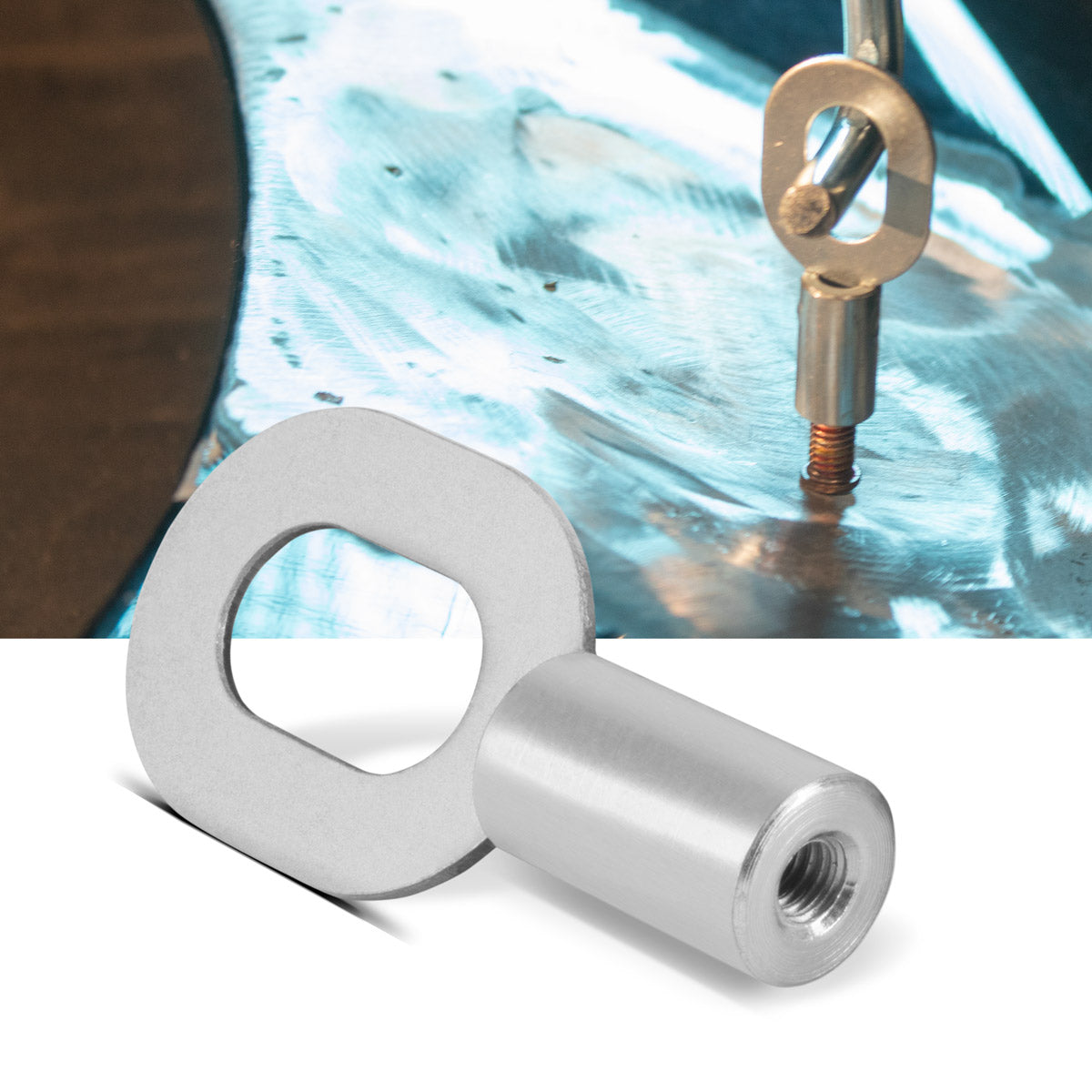 STAHLWERK Anschweißösen mit M4 Gewinde 20er Set, Smart Repair Zubehör für Ausbeulspotter / Dellenlifter / Punktschweißgerät / Ausbeulwerkzeug zur professionellen Reparatur von Kfz Karosserien