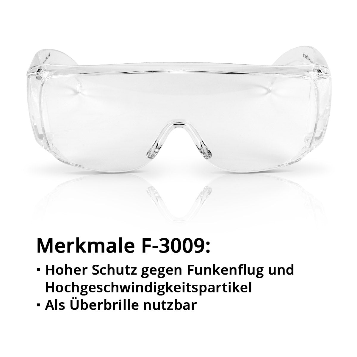 STAHLWERK Schutzbrillen Set / Korbbrille mit Halteband / Schweißerschutzbrille / Überbrille / Arbeitsschutzausrüstung