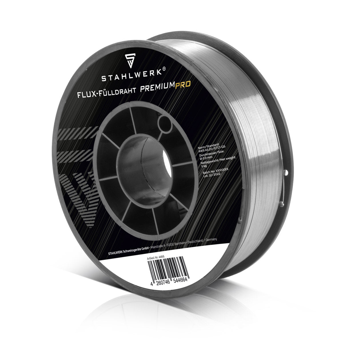 Steelwork MIG Mag Premium Soldadura de alambre de alambre E71T-GS Ø 0.9 mm Rollo de alambre S200 / D200 con 2 kg / cable de llenado de flujo