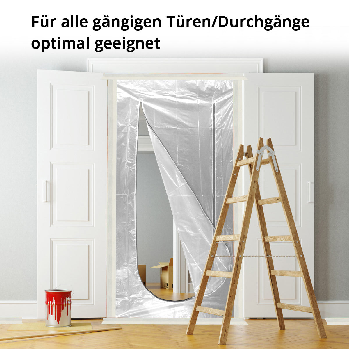 Stahlwerk Staub Protection Porte 3 Set Us-Shape Dust Porte / Dirt Lock / Dust Curtain avec une fermeture à glissière intégrée