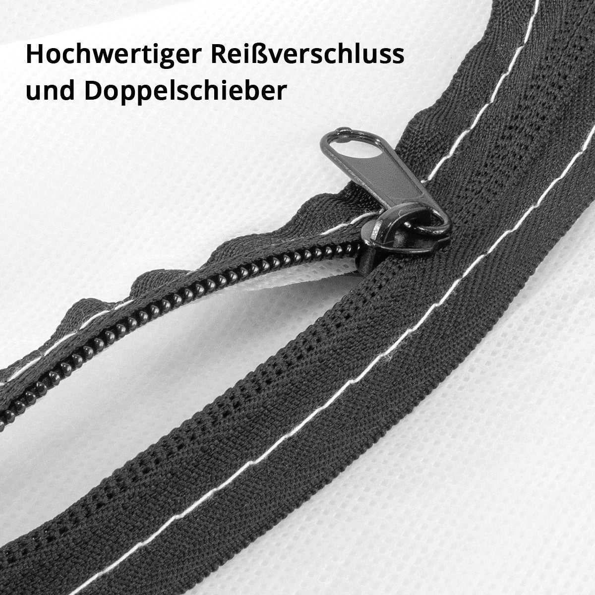 Stahlwerk Staub Protection Porte 2 Set C-Shape Casque Doche de poussière / Verrouille de saleté / rideau de poussière avec une fermeture à glissière intégrée