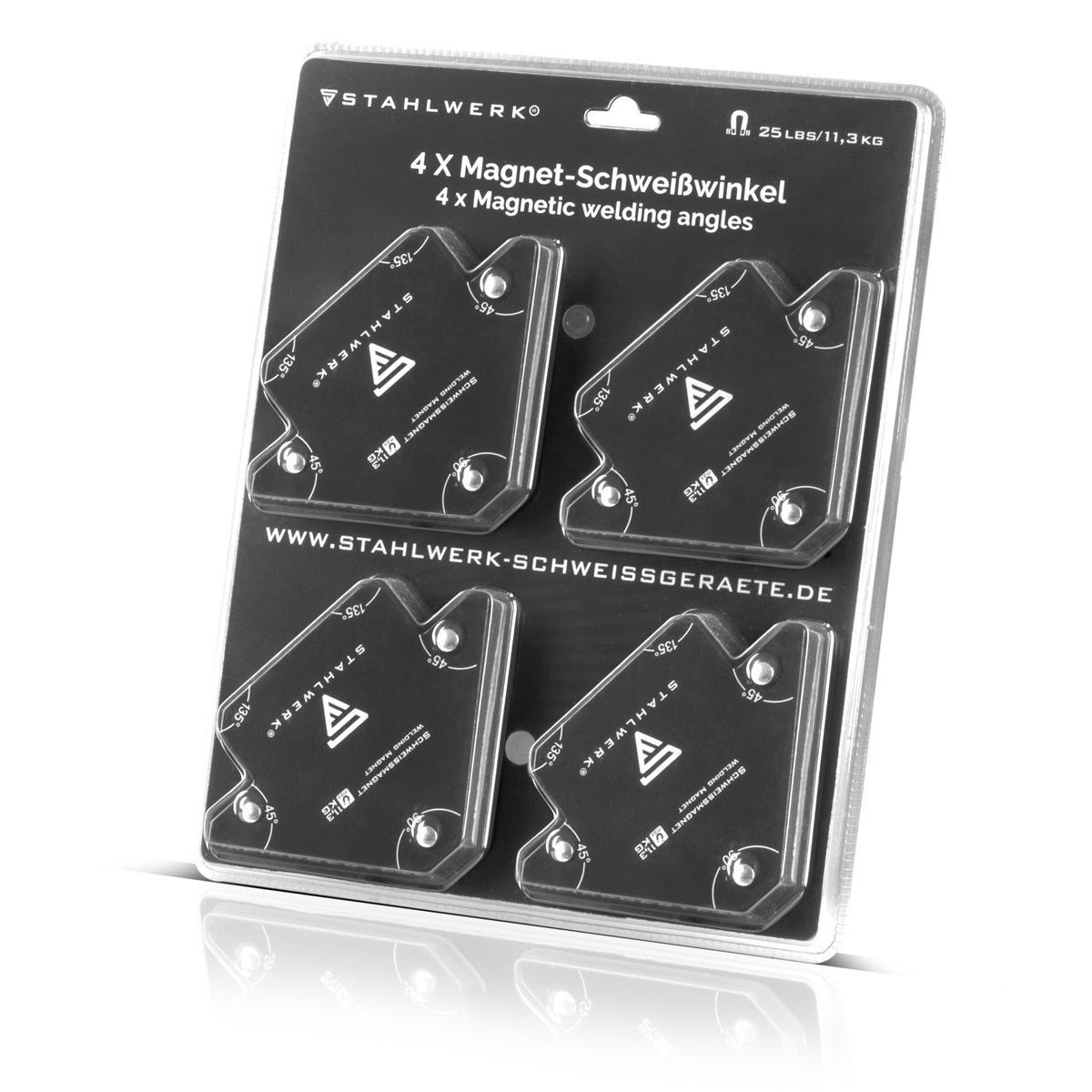 Steelworks 4 Set Magnet welding angle 11.3 kg | 25 LBS practical welding magnet | Magnetic angle | Welding positioners with strong adhesion