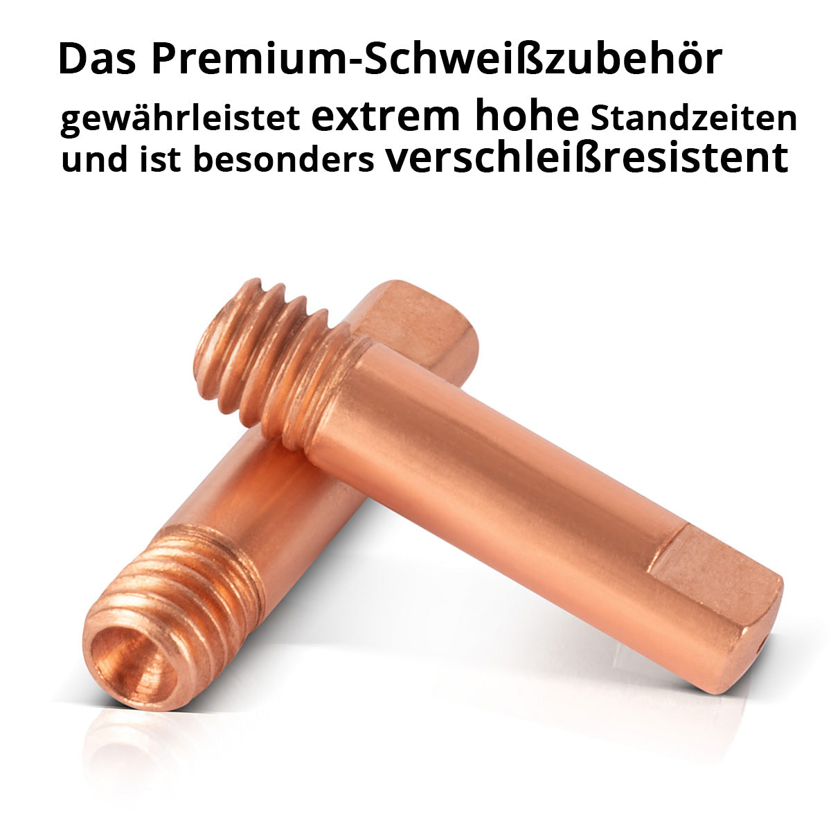 STAHLWERK 20er Set AK15 | MB15 | AK14 | MB14 Stromdüsen | Kontaktdüsen M6x25 in 1,0 mm MIG MAG Verschleißteile Set | Schweißzubehör für Schweißbrenner