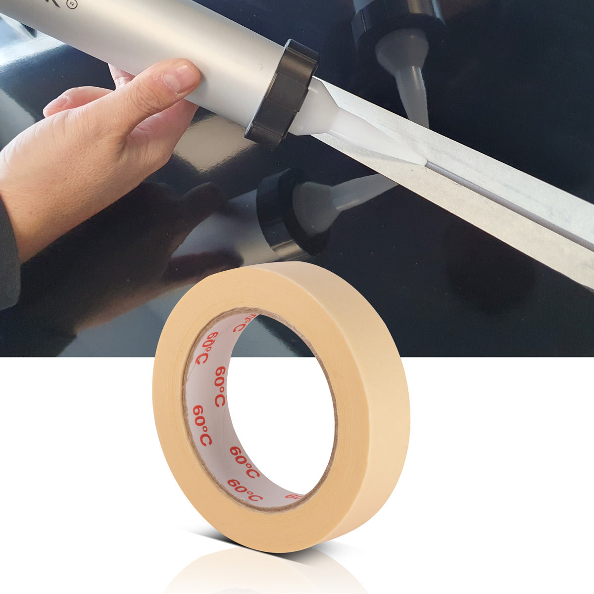 STAHLWERK Malerkrepp 10er Set 50 m x 25 mm robustes Universal-Kreppband | Abklebeband | Malerband für Malerarbeiten und Renovierungen