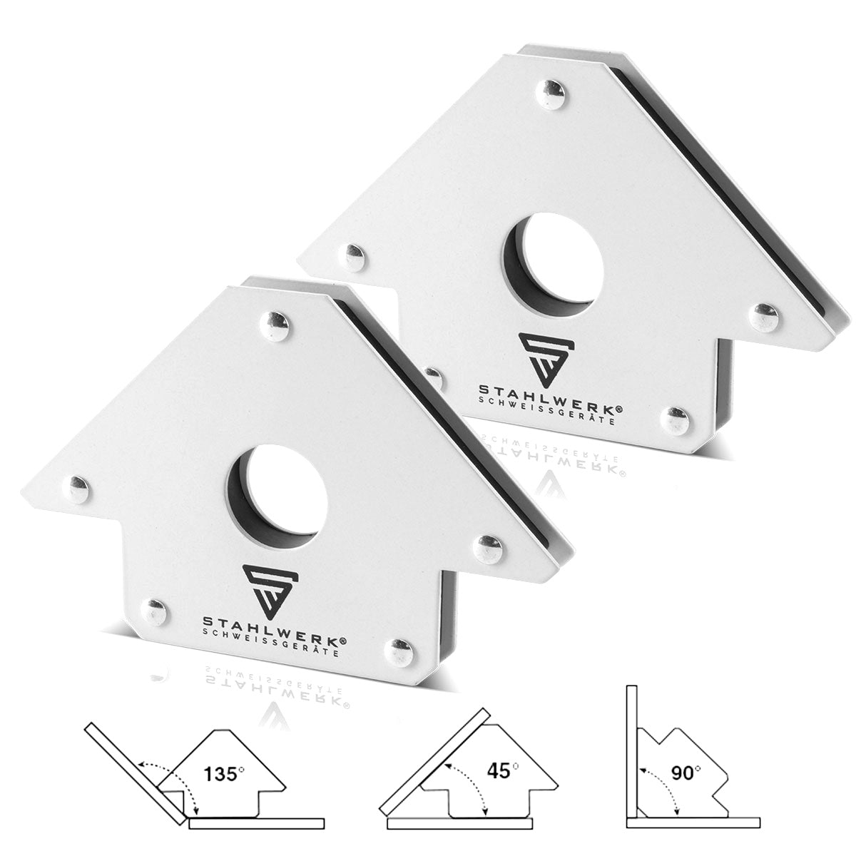 Steel mill 2 × magnetic angle of sweats 22.6 kg / 50 lbs