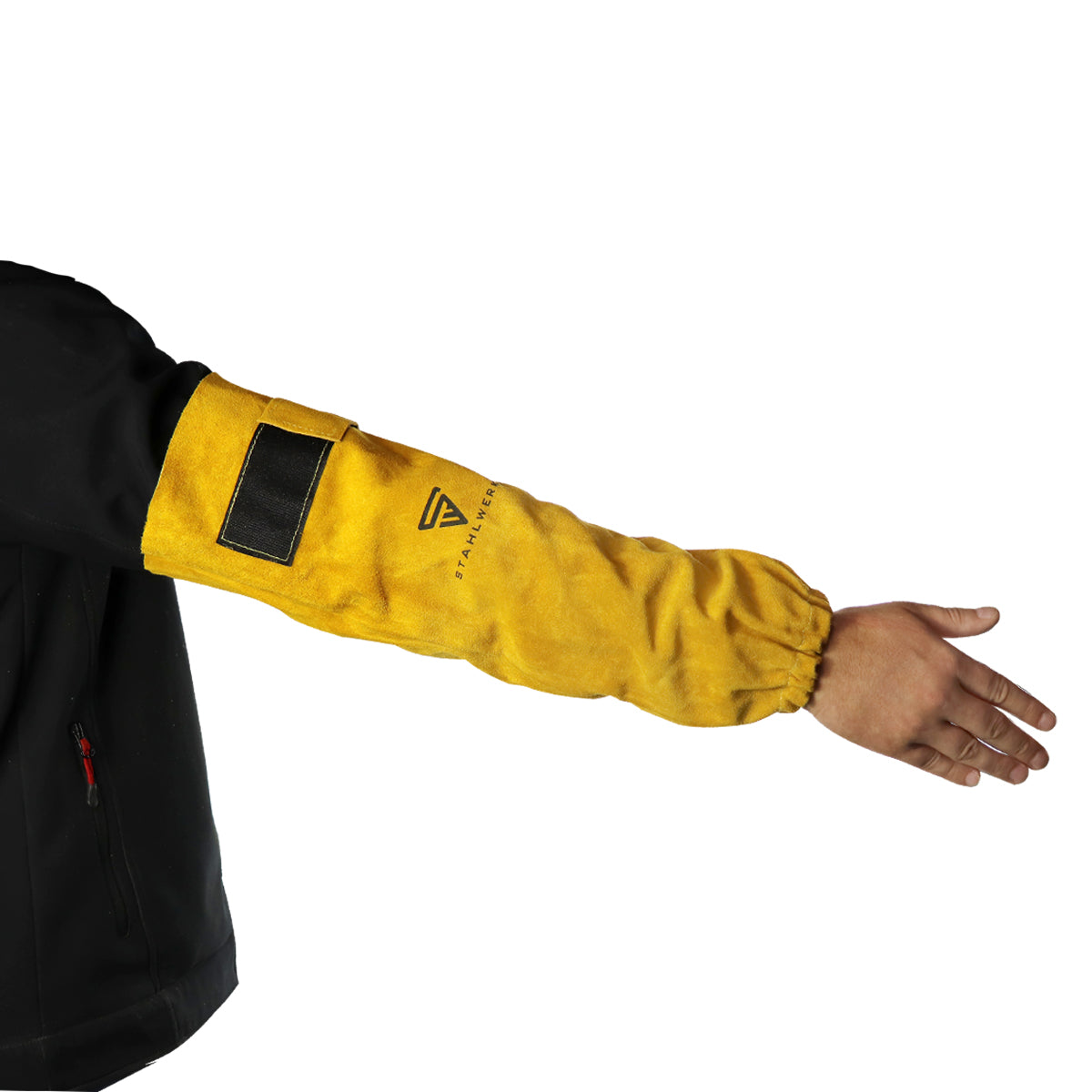 Lapins de soudage en acier des vêtements en cuir / vêtements de protection de haute qualité / lacunes / manches de soudage en cuir / de haute qualité