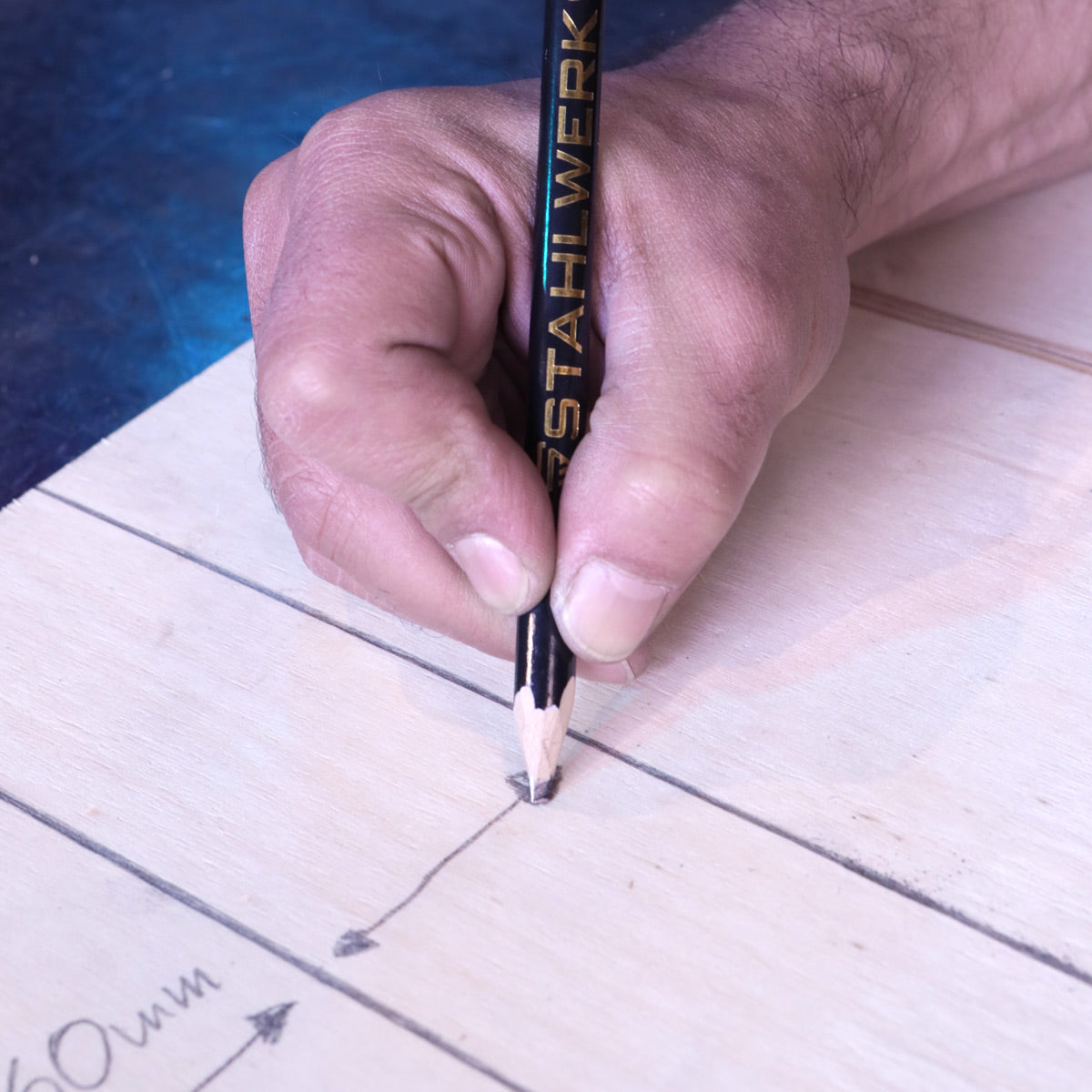 Stahlwerk Zimmermannsfleitift 12er set