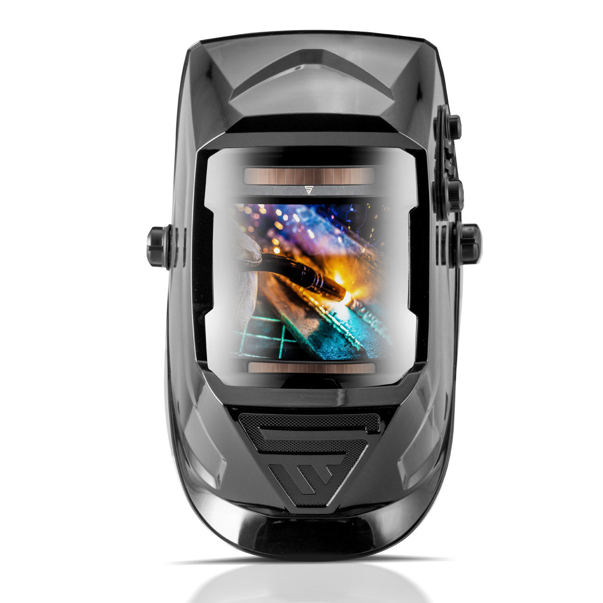 STAHLWERK Vollautomatik Real Colour Schweißhelm mit 3-in-1-Funktion ST-990 XB, schwarz glänzend
