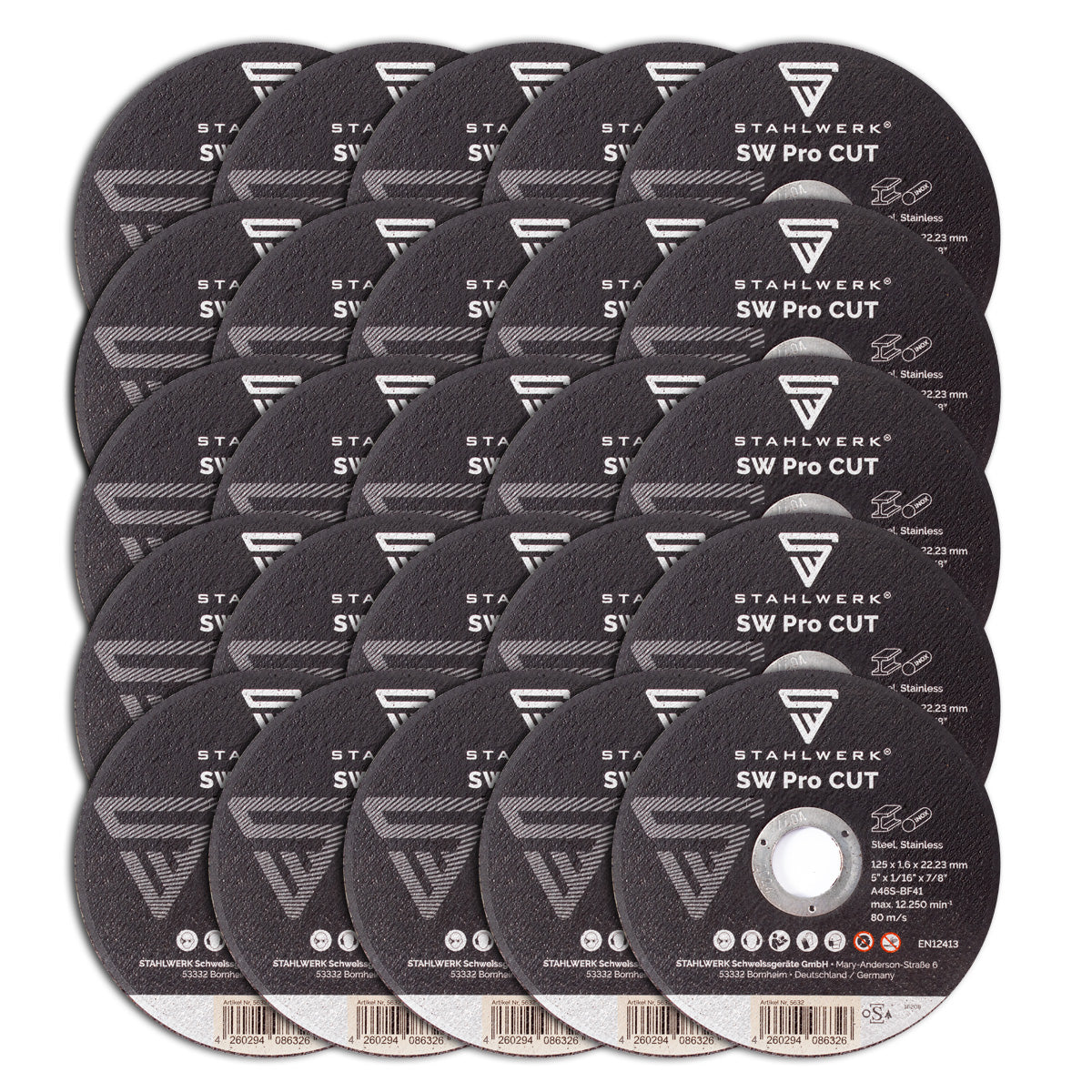 STAHLWERK Trennscheibe SW Pro Cut Ø 125, 25er Set