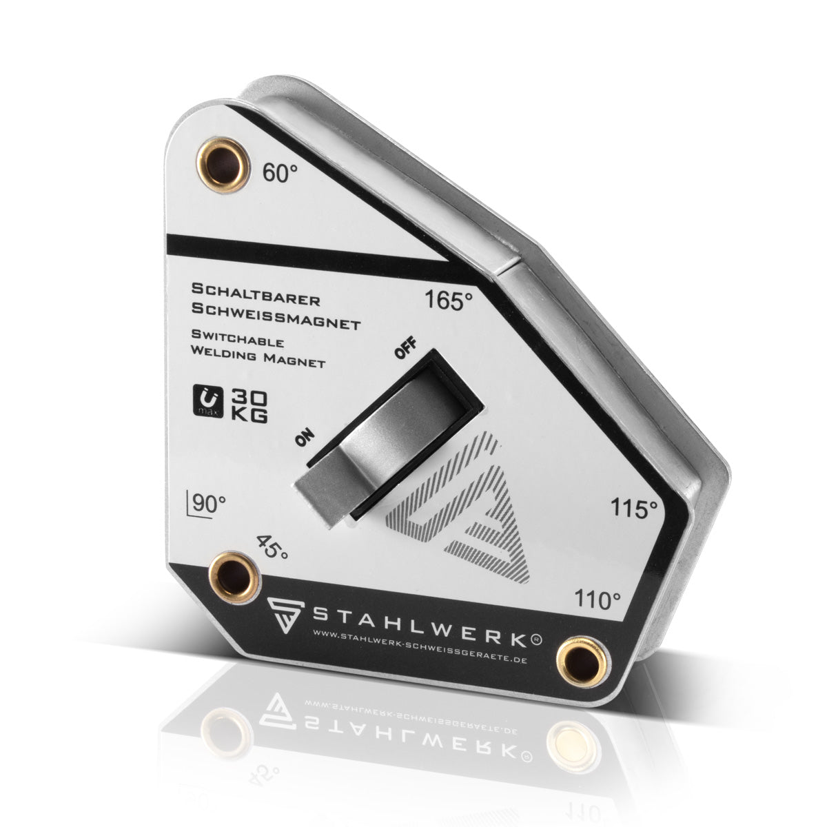 Steelworks Magnet welding angle magnetic angle sweat magnet can be switched 45 ° to 165 ° 30 kg / 66 lbs