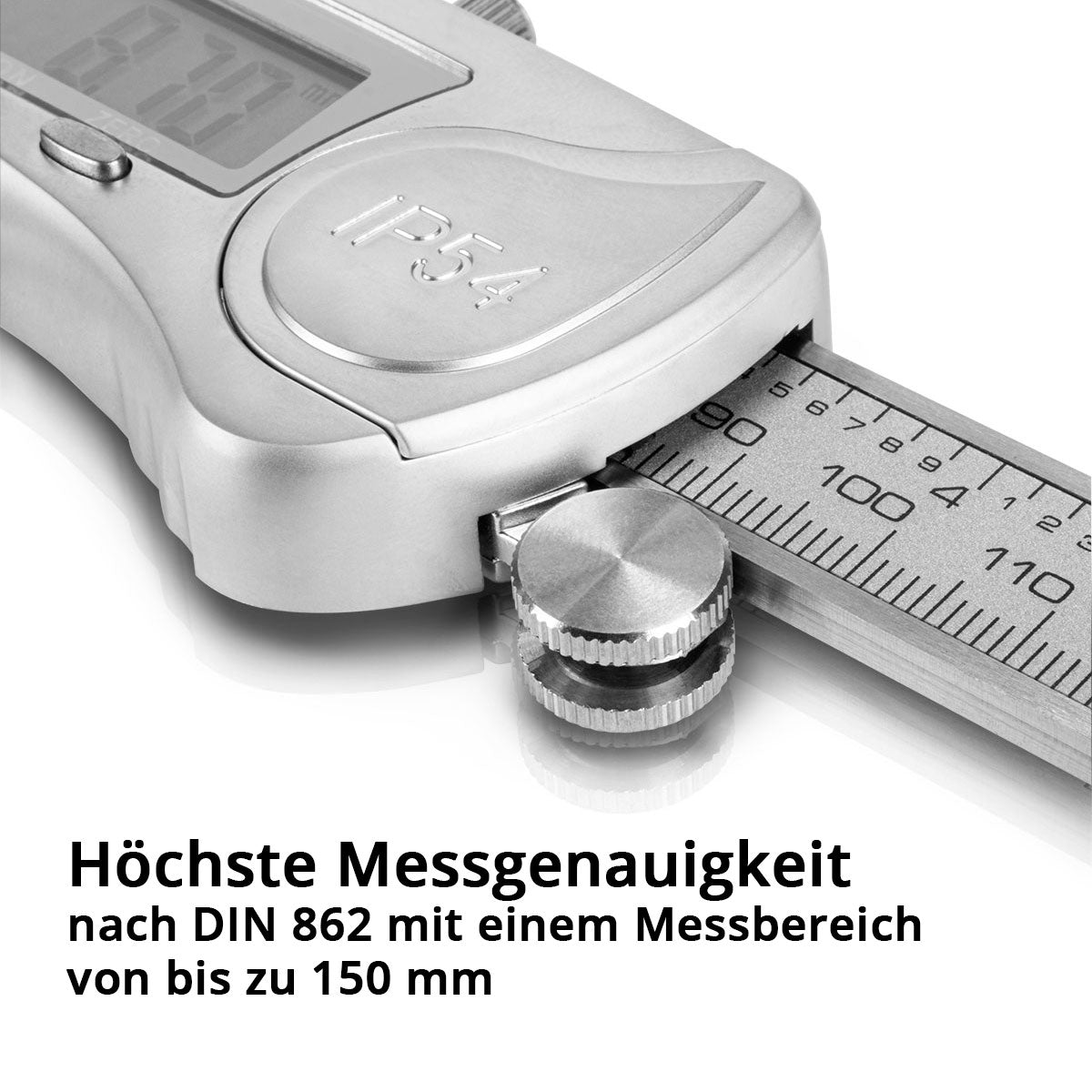 STAHLWERK Digitaler Messschieber DMS-3 ST & Reißnadel 145 mm