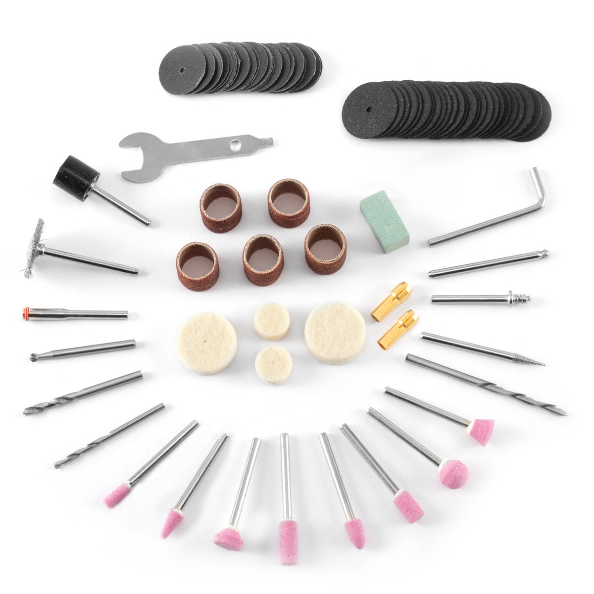 STAHLWERK 80-teiliges Zubehör-Set für Mehrzweckschleifer, Rotationsschleifer und Multifunktions-Tools