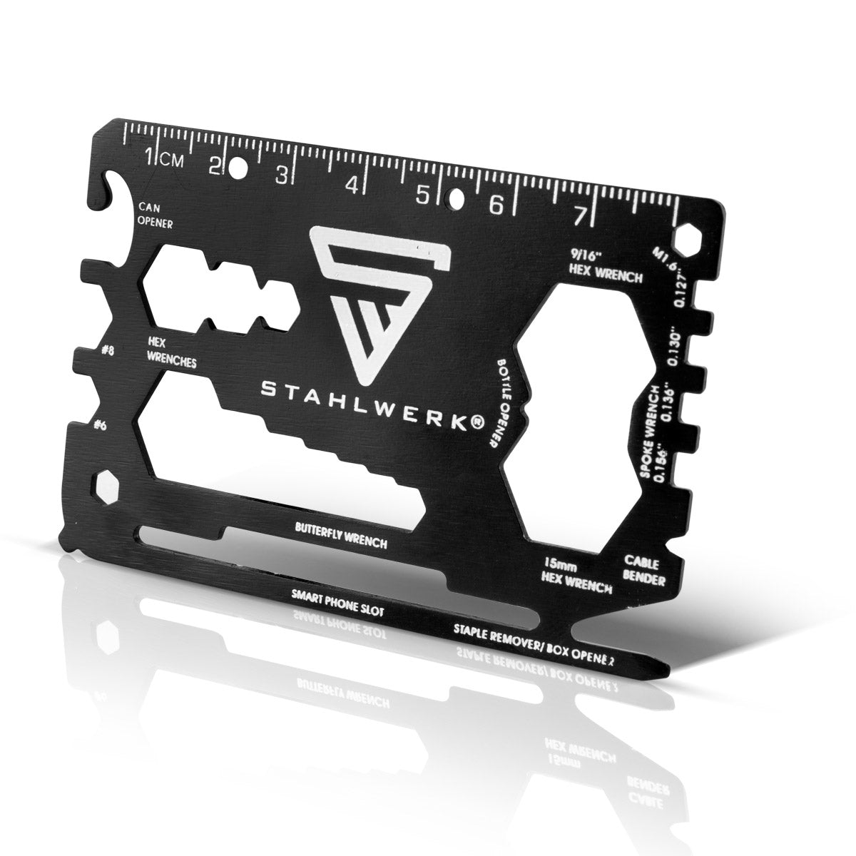 STAHLWERK Toolcard 18 in 1 Multifunktionswerkzeug in Kartengröße 5er Set